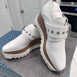 Stella McCartney Elyse Star-Studded Buckle Platform Shoes EU 40 MSRP $950